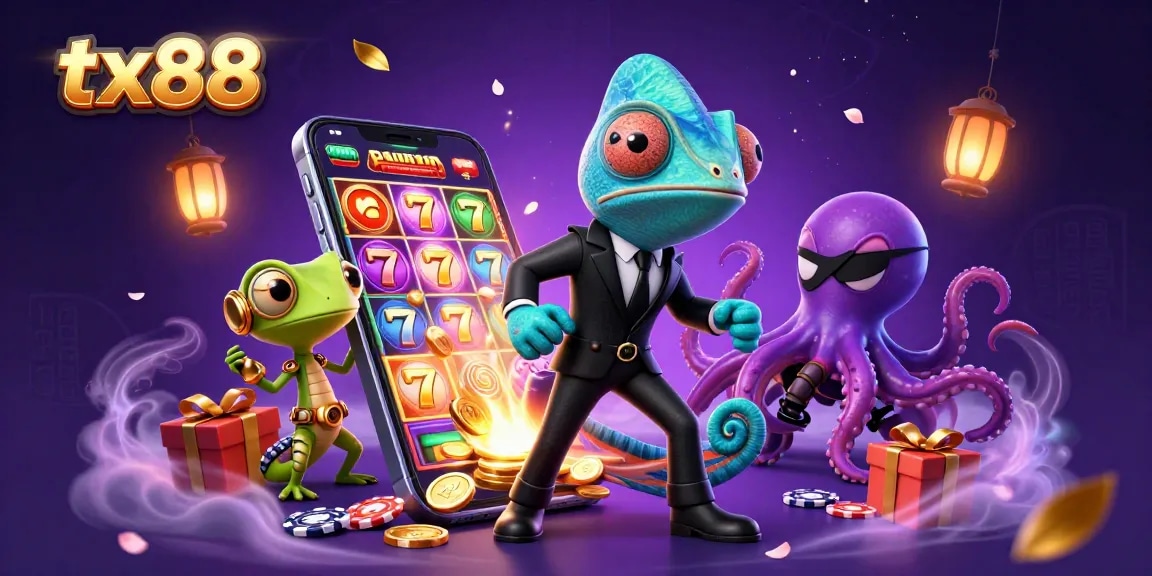 Experience thrilling slot adventures with tx88 featuring vibrant characters and exciting game elements.