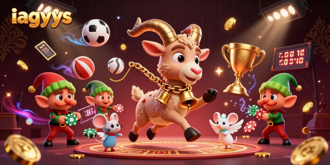 Experience iagyys thrill in a vibrant casino scene with festive chaos and poker excitement.