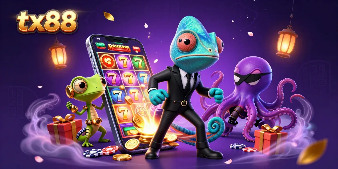 Experience thrilling slot adventures with tx88 featuring vibrant characters and exciting game elements.