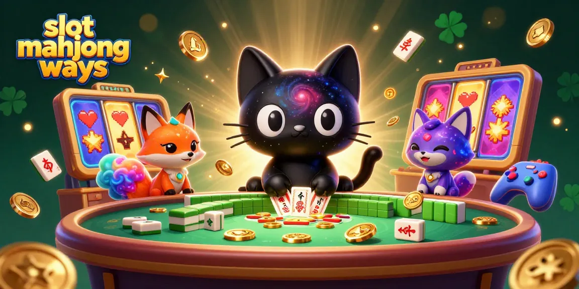 Experience thrilling action in slot mahjong ways with an enchanting cosmic casino scene.